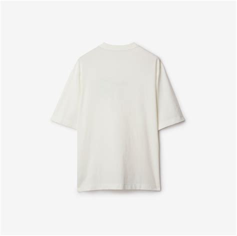 burberry rain or shine tshirt|Logo Rose Cotton T.